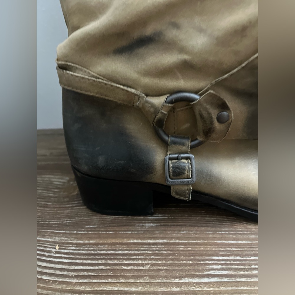 Vince Camuto Shaylee Leather Riding Boots Size 10B/40 - Picture 3 of 13